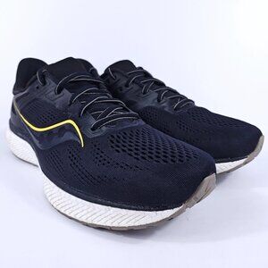 Saucony Hurricane 23 Mens 12.5 Stability Cushioned Running Shoes Black S20615-45